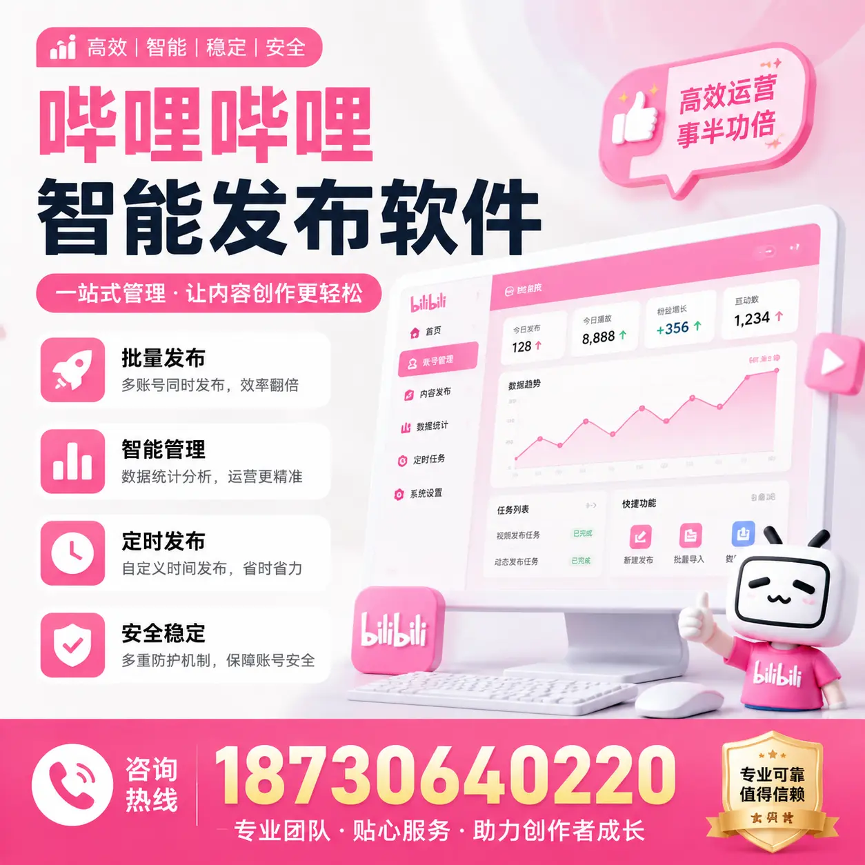 如何评估哔哩哔哩智能发布软件的ROI?喀什 企业必读